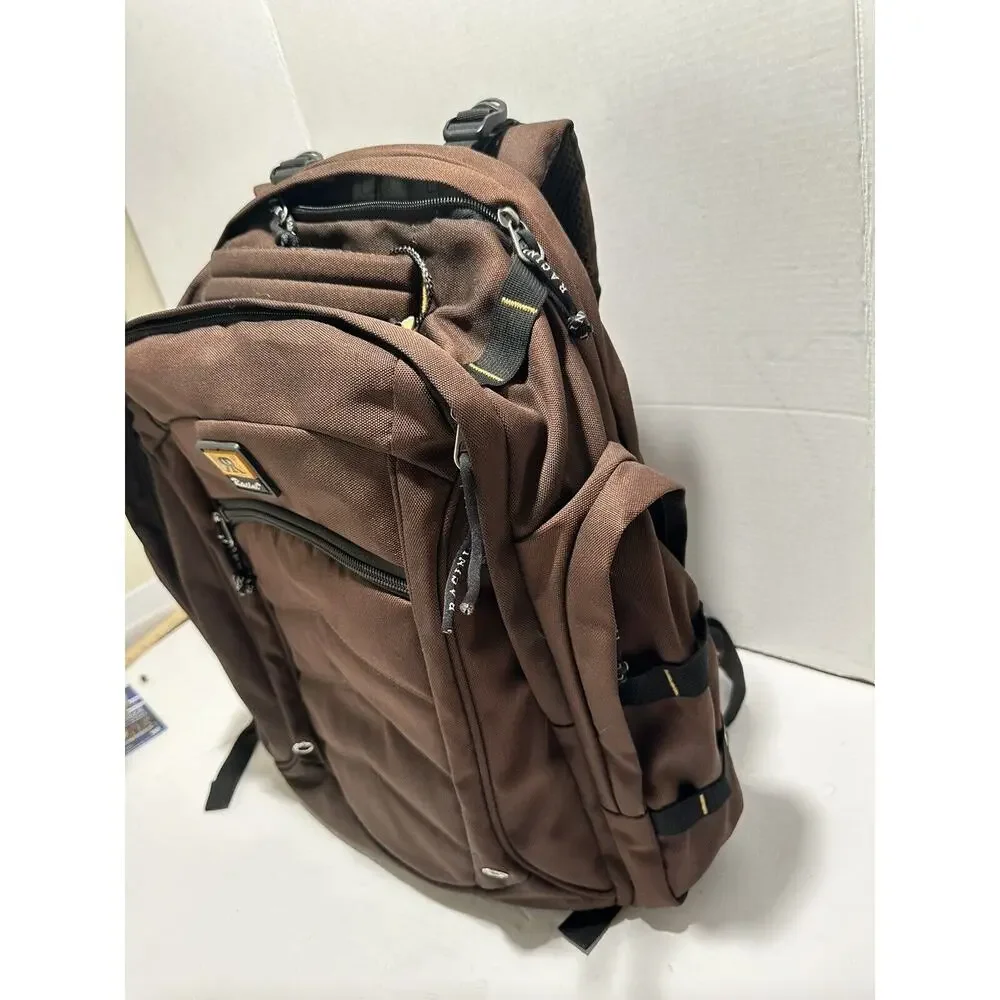 Racini Bags Sports Backpack Heavy‎ Duty Laptop Brown Med Large Great Quality